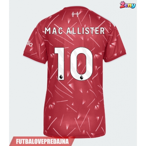 Lacne Ženy Futbalové dres Liverpool Alexis Mac Allister #10 2026-27 Krátky Rukáv - Domáci